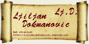 Ljiljan Dokmanović vizit kartica